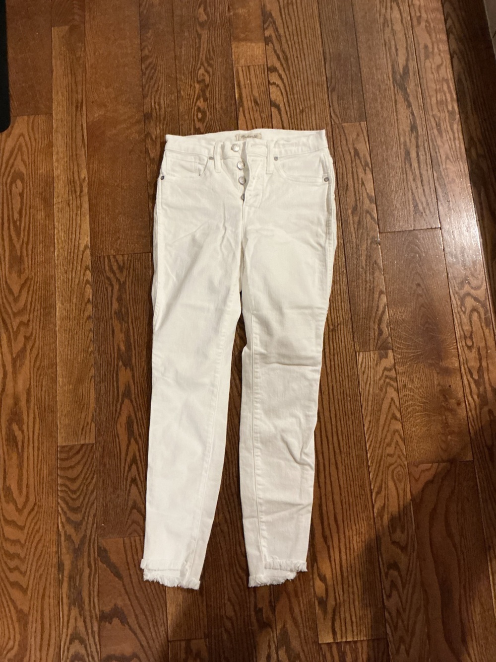 Madewell White Skinny Jeans